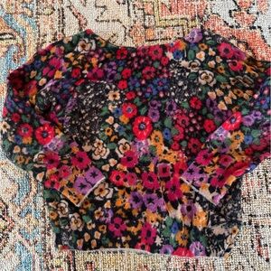 Anthropologie Soft Floral Sweater
